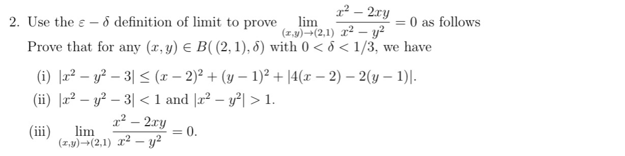 Solved Use the ε−δ definition of limit to prove | Chegg.com