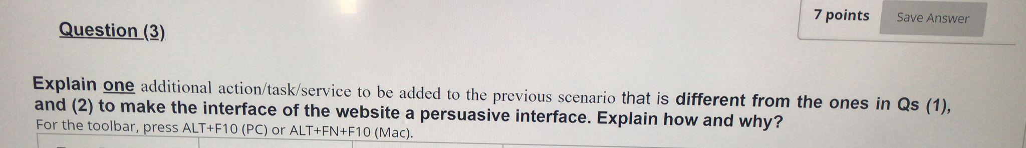 Solved QUESTION 1 7 points Save Answer Consider the | Chegg.com
