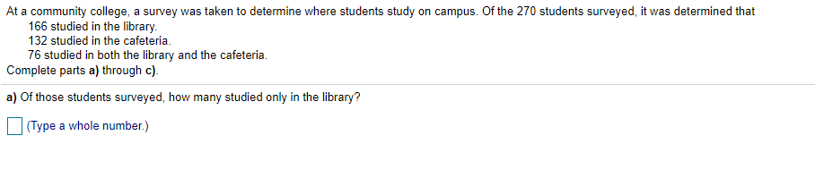 Solved At a community college, a survey was taken to | Chegg.com