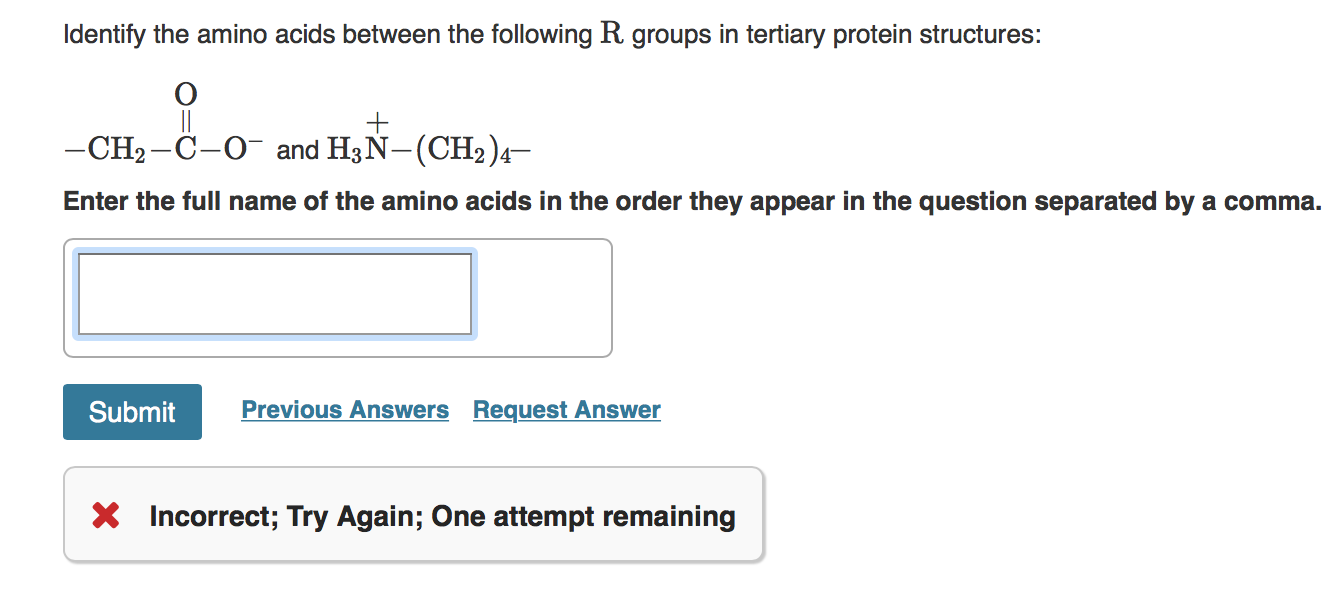 Solved Identify the amino acids between the following R | Chegg.com