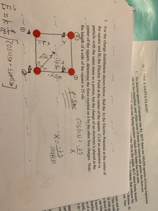 Solved IS THERE A SANTA CLAUS7 1. No known species of | Chegg.com