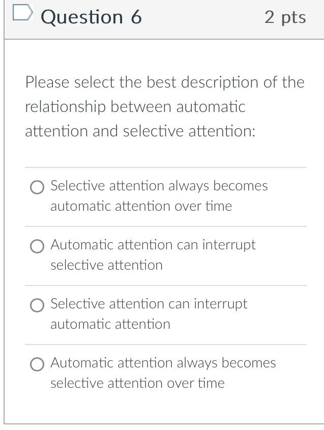 Solved Question 6 2 pts Please select the best description | Chegg.com