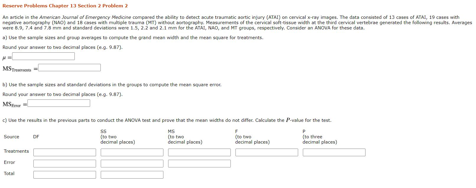 Solved Reserve Problems Chapter 13 Section 2 Problem 2 An | Chegg.com