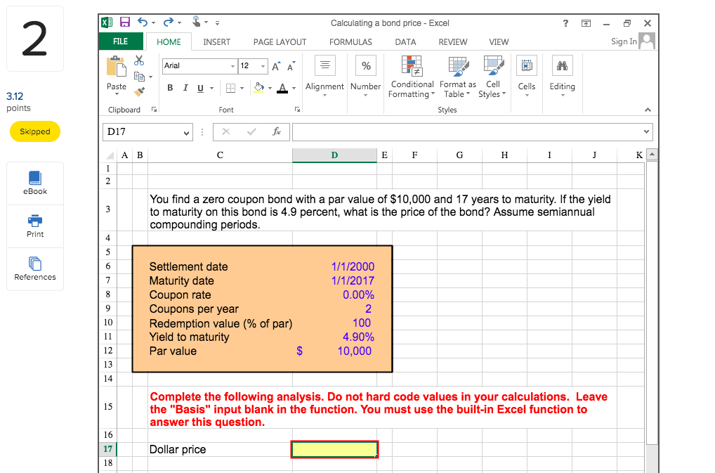 Solved All Answers Must Be Entered As A Formula Click Ok Chegg Com