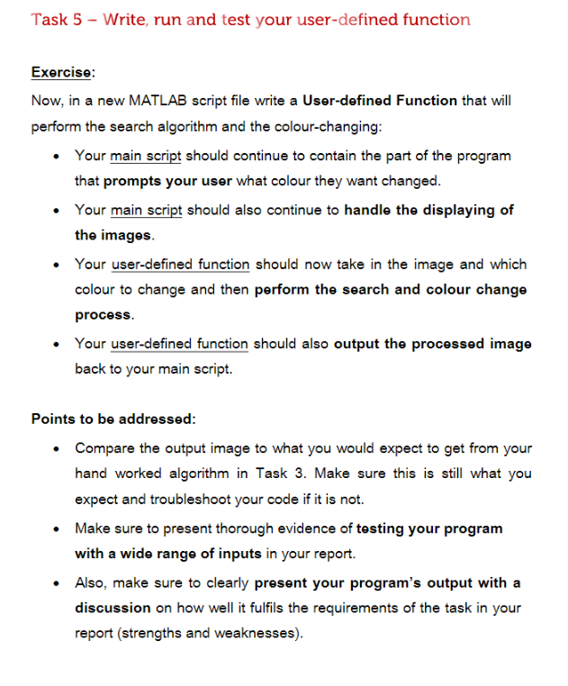 Solved Part 1: Designing a colour change program For this | Chegg.com