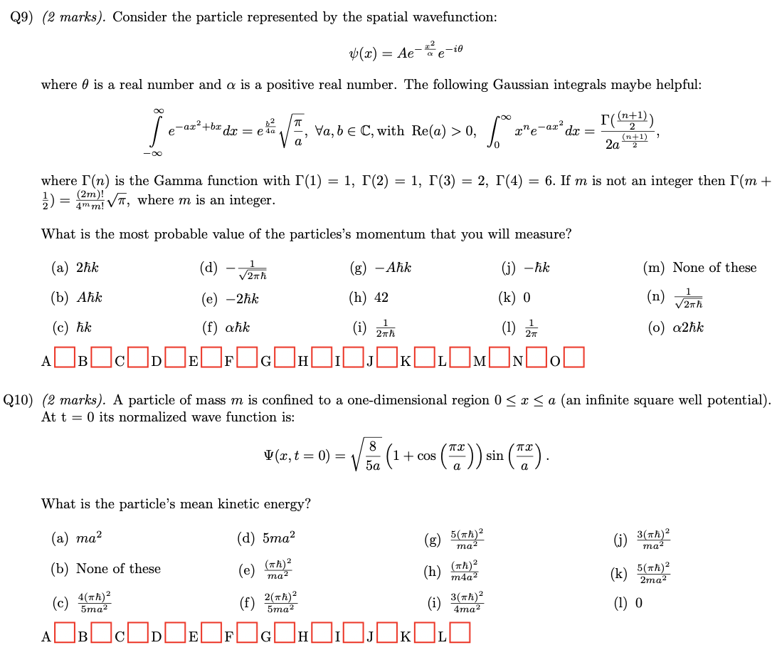 Solved Q9 2 Marks Consider The Particle Represented B Chegg Com