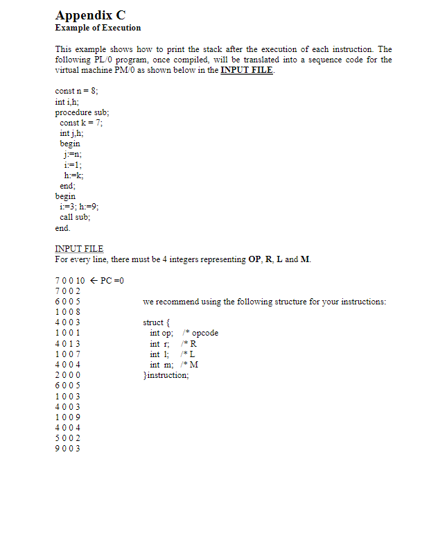 P Machine The P-machine: In this assignment, you will implement | Chegg.com