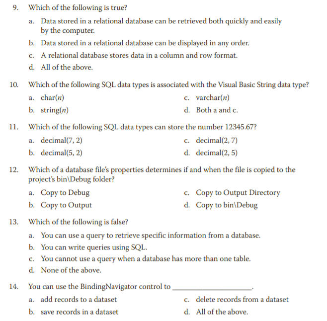 Solved Review Questions 1. Which of the following objects | Chegg.com