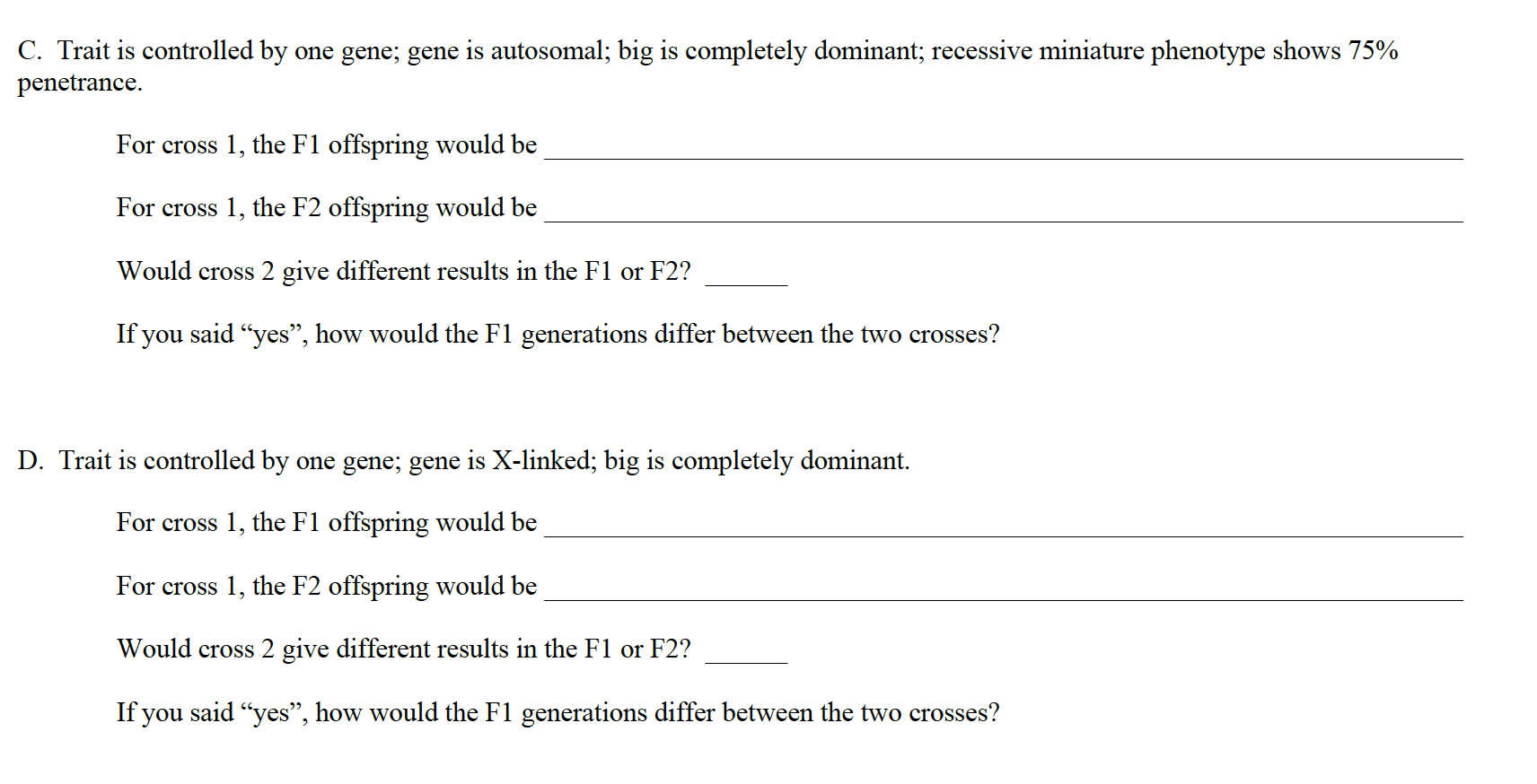 Solved 3. Assume that you have two true breeding strains of | Chegg.com