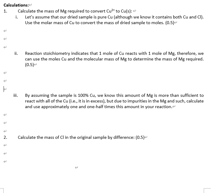 Solved Determination of a Chemical Formula Additional Review | Chegg.com