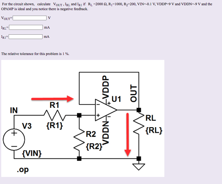 Solved For the circuit shown, calculate VouT, IRL and Iri if | Chegg.com