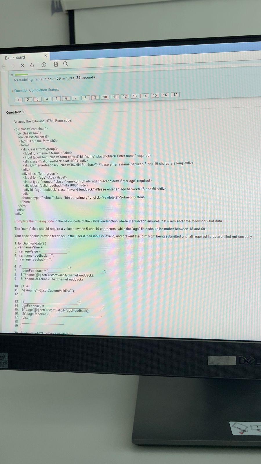 Solved Assume the following HTML Form code 〈div | Chegg.com
