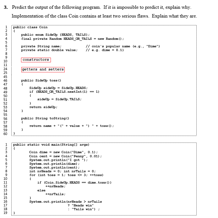 Solved 3. Predict the output of the following program. If it | Chegg.com
