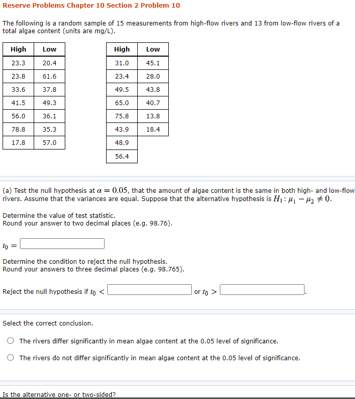 Solved Reserve Problems Chapter 10 Section 2 Problem 10 The | Chegg.com