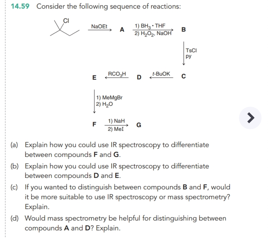 Solved 14.59 Consider The Following Sequence Of Reactions: | Chegg.com