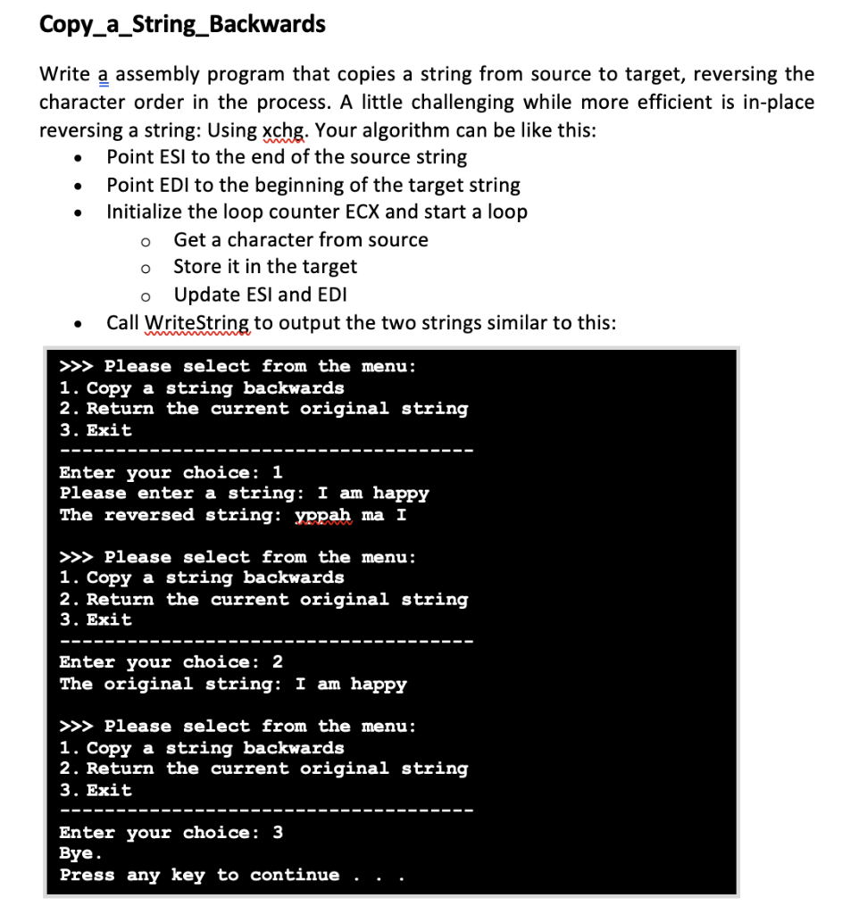 Solved Please complete the program and don't hard code the | Chegg.com