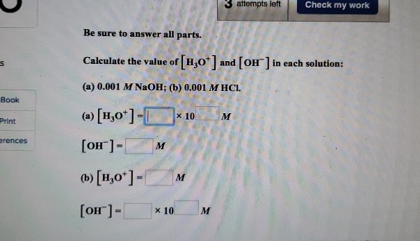 Solved 3 attempts left Check my work Be sure to answer all | Chegg.com
