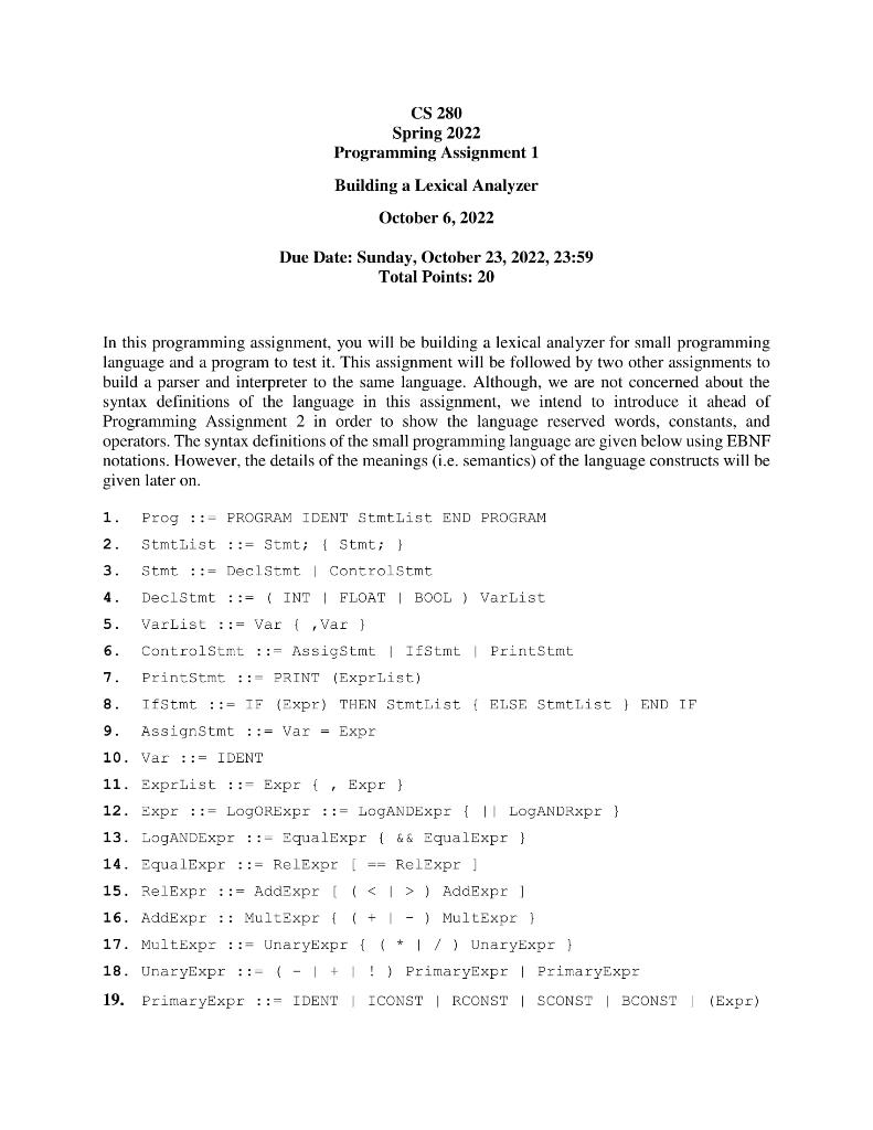 In this programming assignment, you will be building | Chegg.com