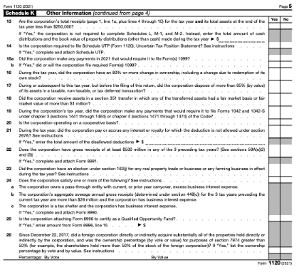 Corporate Tax Return Problem 2 Required: - Complete | Chegg.com