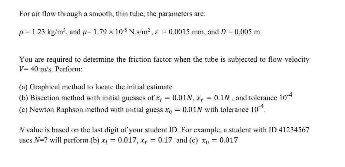 Solved Fluid Flow Through Pipes And Tubes Has Great | Chegg.com
