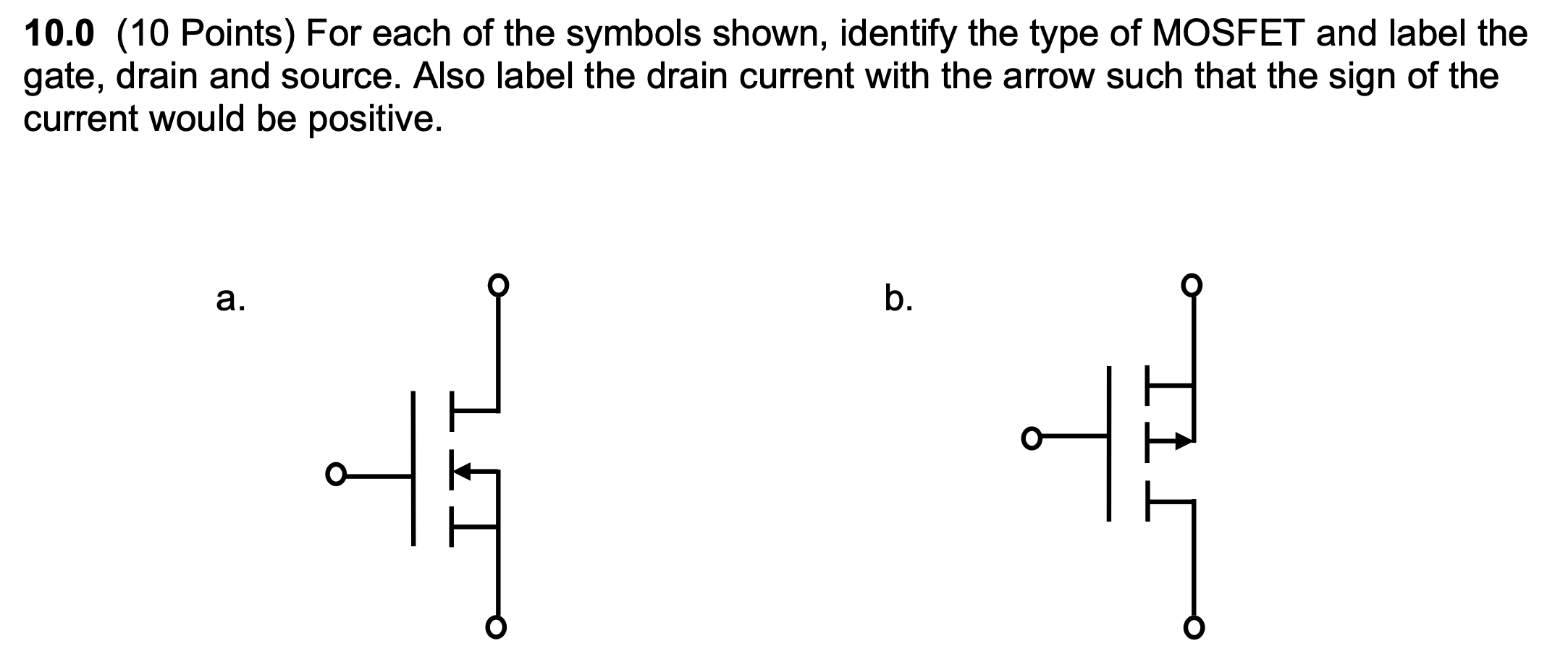Solved 10.0 (10 Points) For each of the symbols shown, | Chegg.com