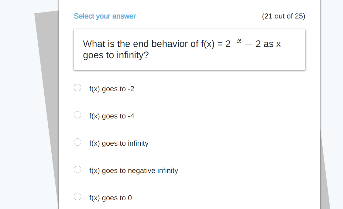 Solved Select your answer (21 out of 25) What is the end | Chegg.com