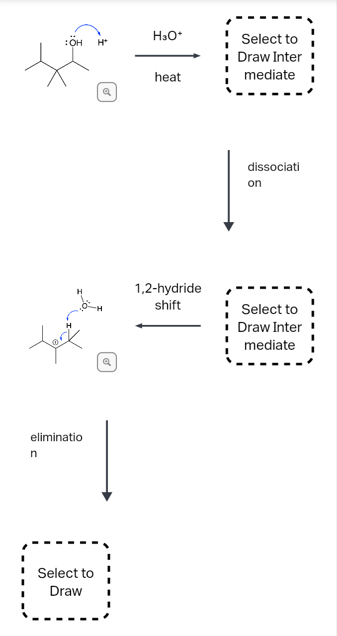 Solved Draw the missing reactants/intermediates in this E1 | Chegg.com