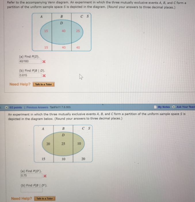 Solved Refer To The Accompanying Venn Diagram. An Experiment | Chegg.com