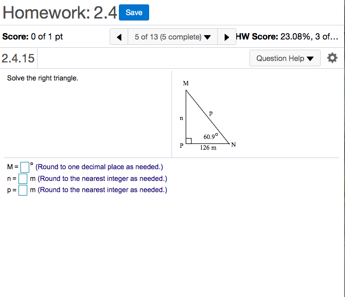 Solved Homework: 2 4 Save Score: 0 of 1 pt 5 of 13 (5 Chegg com
