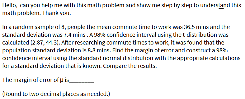Solved Hello, can you help me with this math problem and | Chegg.com