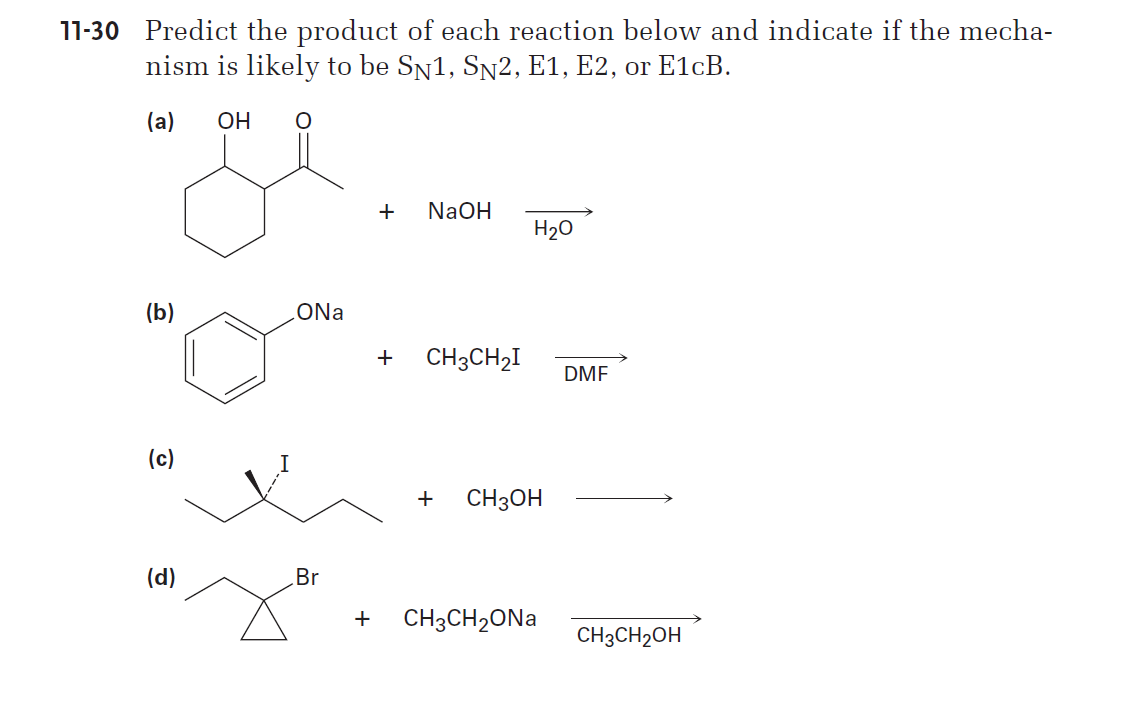 Solved 30 Predict the product of each reaction below and | Chegg.com