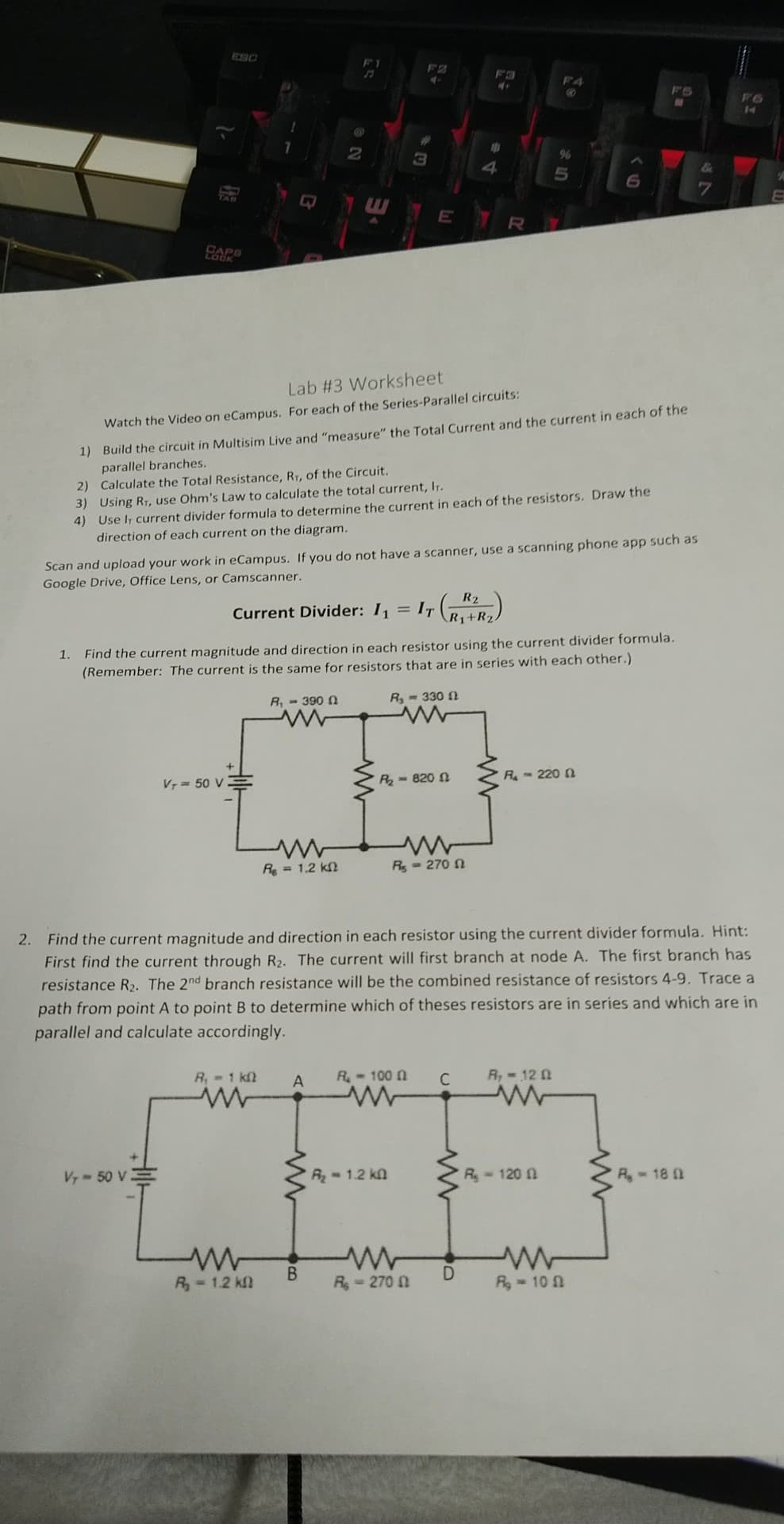 E 2 3 5 R Lock Lab 3 Worksheet Watch The Video On Chegg Com