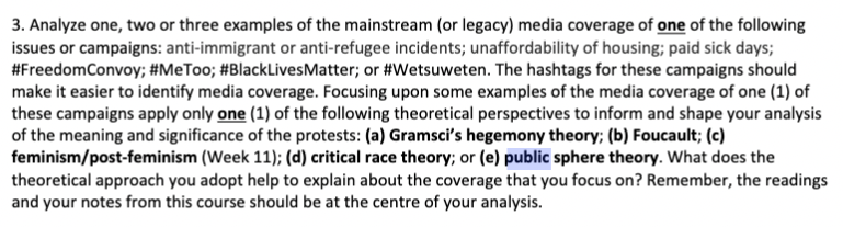 Some questions I have 1.)I picked BlackLivesMatter | Chegg.com