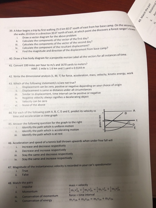 Solved MODEL QUESTIONS NAME DATE 1. Consider the following | Chegg.com