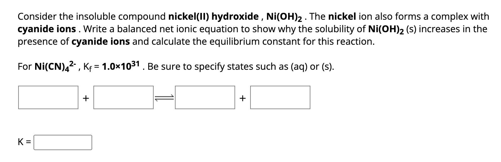 Solved Chapter 15 - ﻿Question 17: Consider the insoluble | Chegg.com