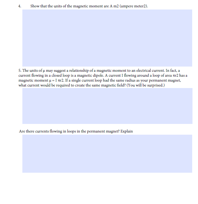 Solved The Magnetic Field of a Permanent Magnet 6 4- | Chegg.com