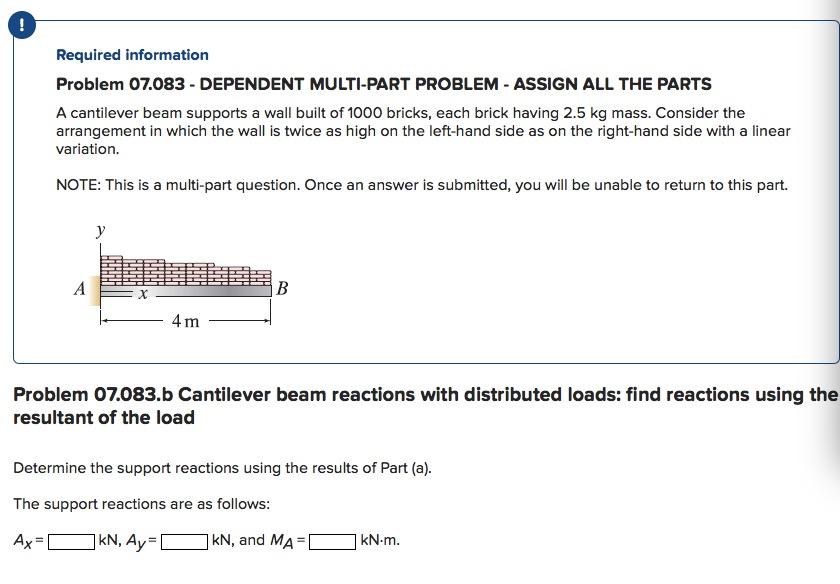 Solved ! Required Information Problem 07.083 - DEPENDENT | Chegg.com