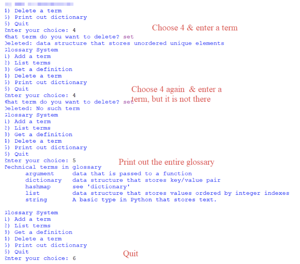 Glossary of Code Terms