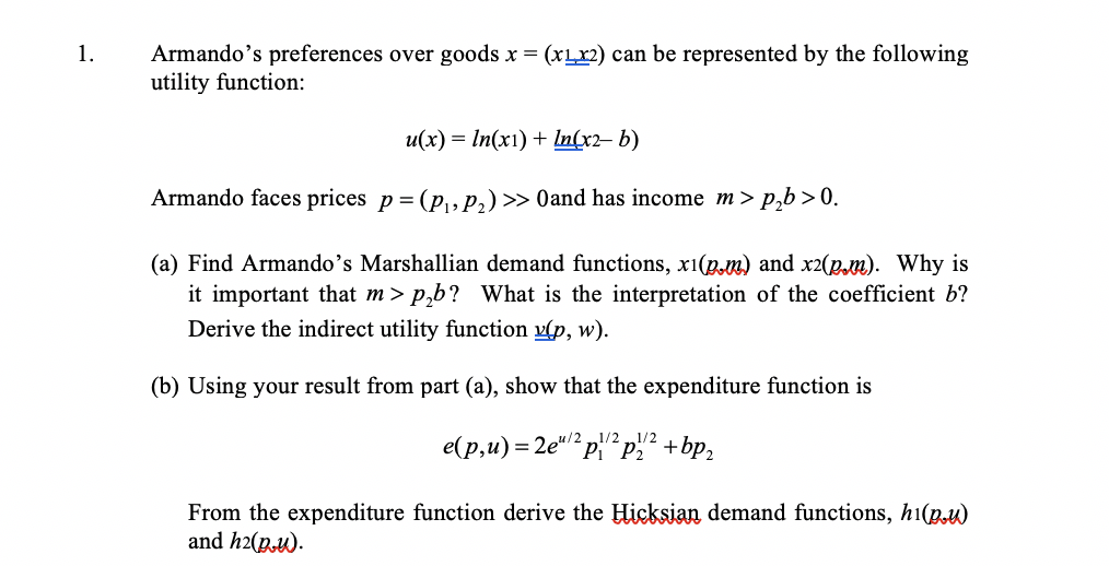 Armando S Preferences Over Goods X Xl2 Can Be Re Chegg Com