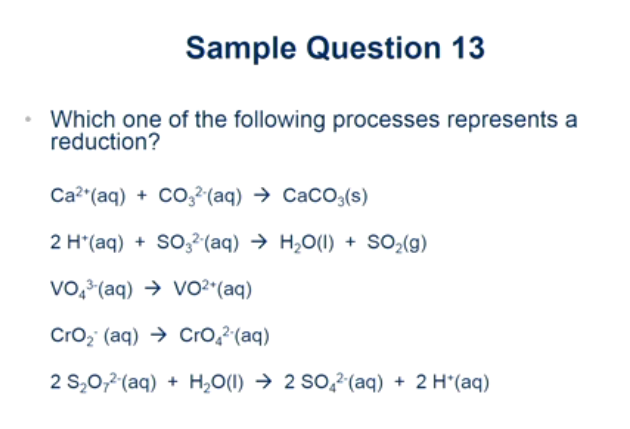 Solved Sample Question 13 Which one of the following | Chegg.com