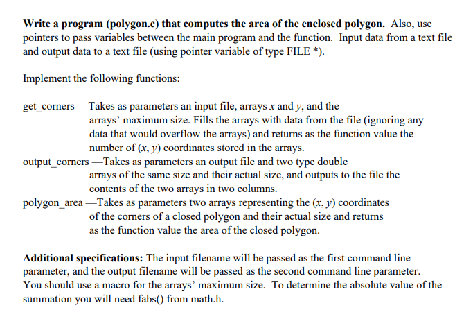 Solved Please write in C, not C++. Use the fprintf and | Chegg.com