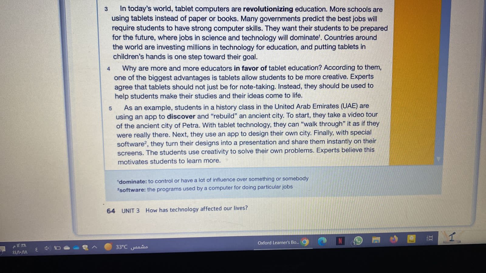 Level 3 - Writing Assignment, we ONLY use Reading and