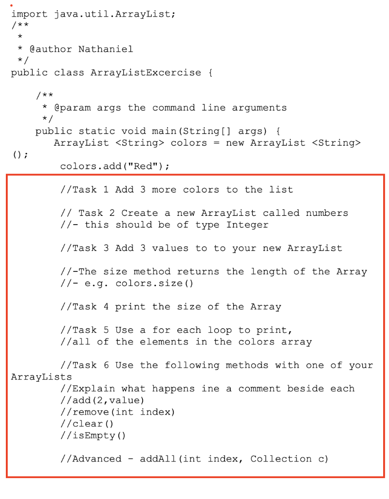 Solved Example: The following program illustrates several of | Chegg.com