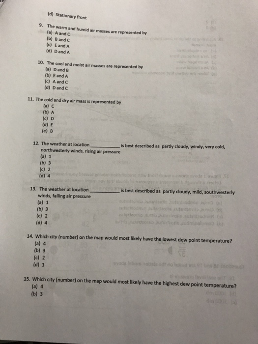 Instruction. Select the letters corresponding to the | Chegg.com