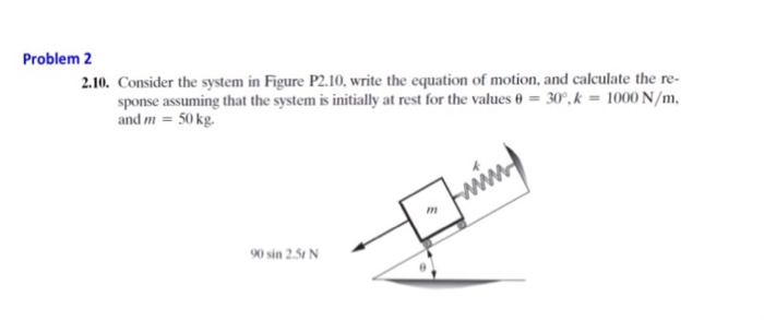 Solved Problem 2 2.10. Consider the system in Figure P2.10, | Chegg.com
