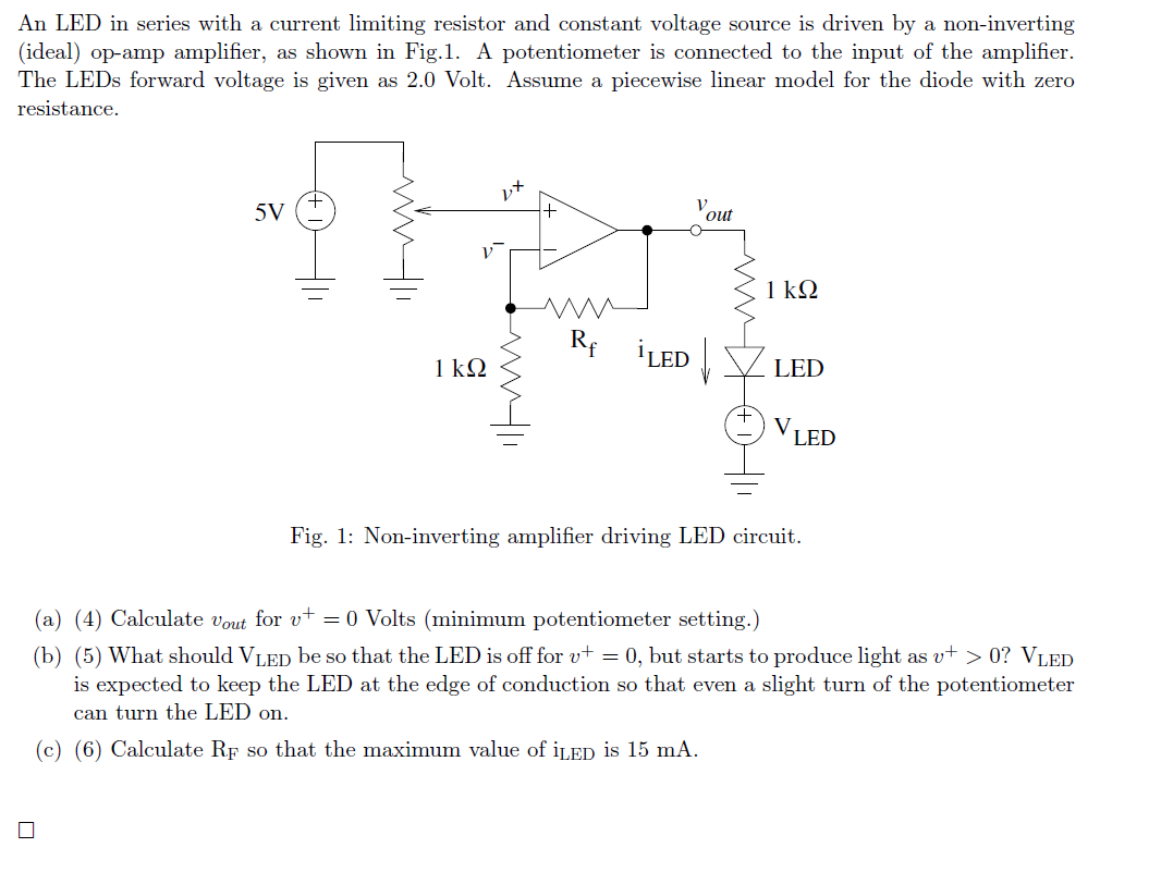 Led Current Limiting Solved An LED in series with a current limiting resistor and | Chegg.com