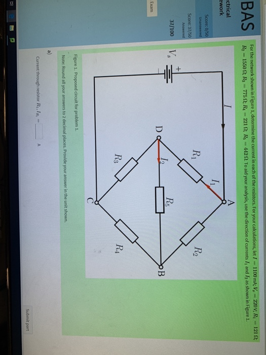 Solved For the network shown in Figure 1, determine the | Chegg.com