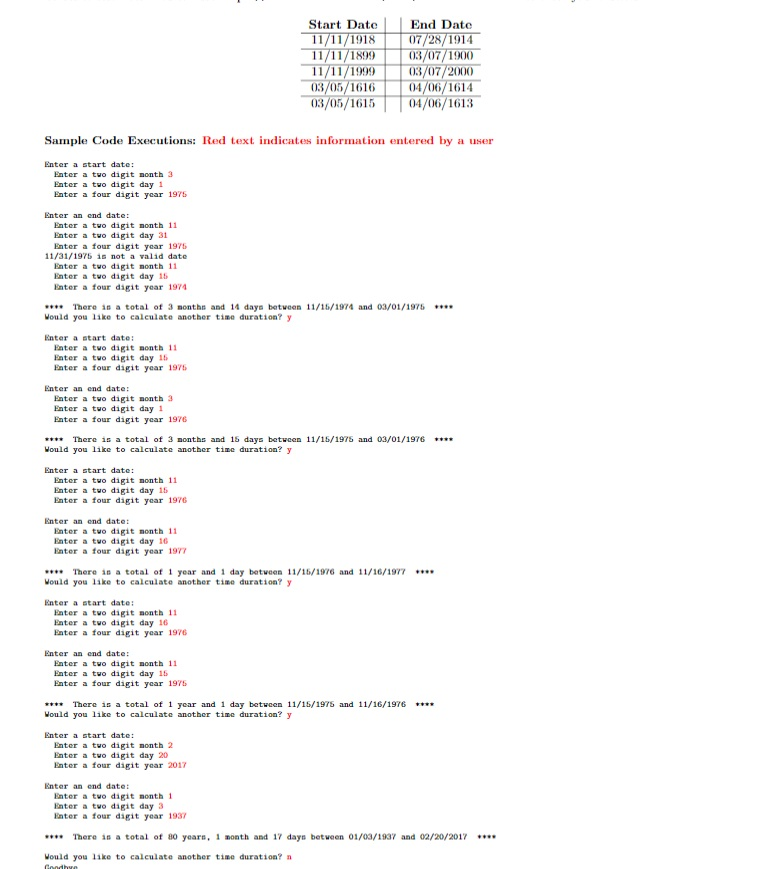 Date Time Duration Calculator