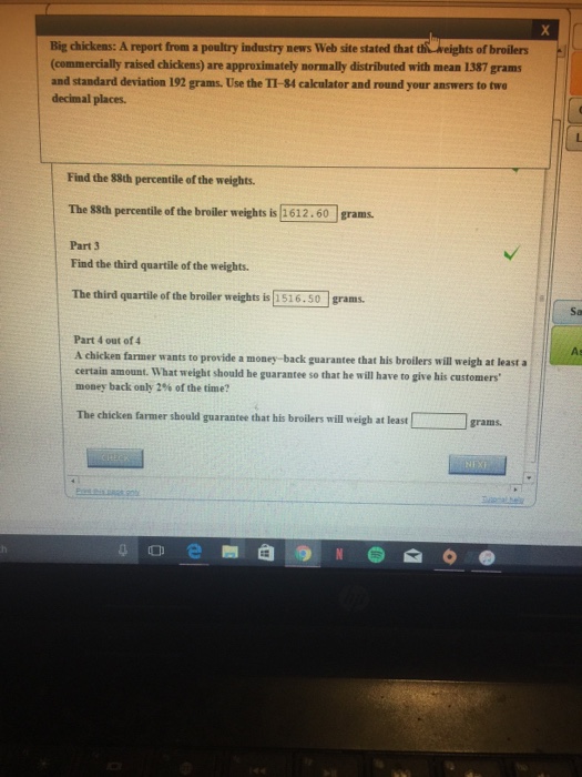 Solved Big chickens A report from a poultry industry news