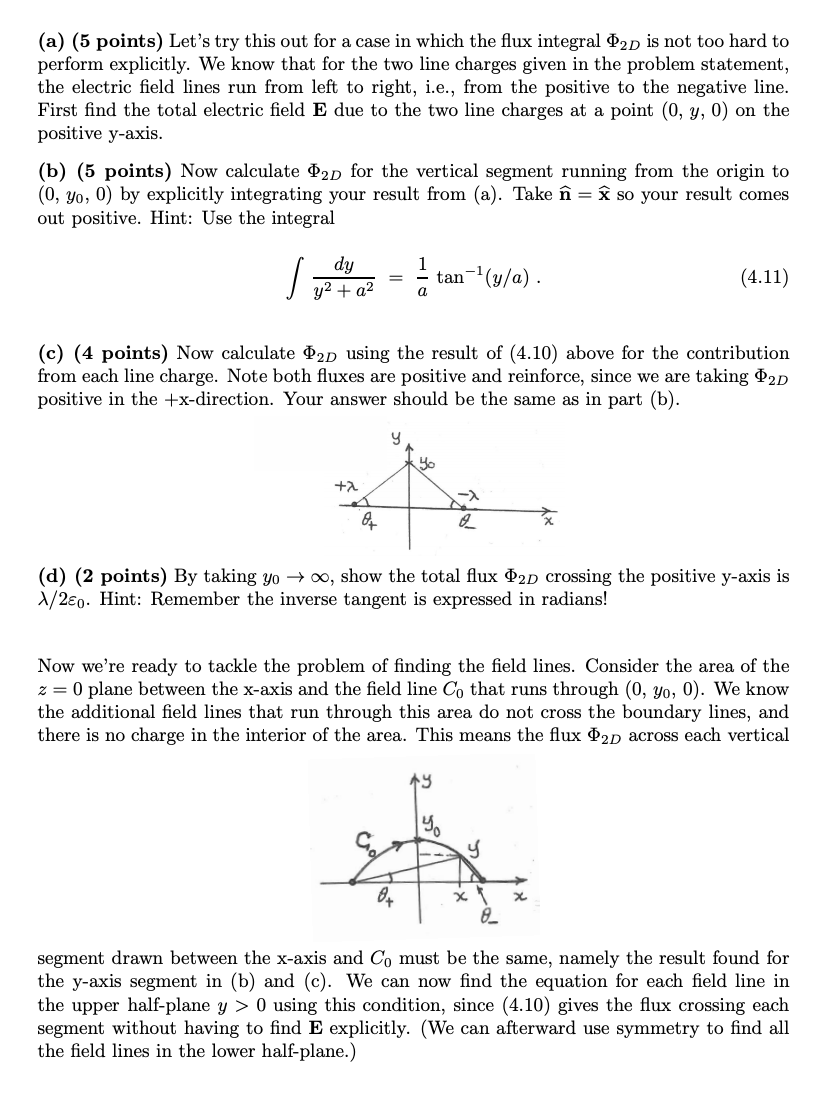 Solved 4 30 Points Field Lines Due To Two Parallel Cha Chegg Com